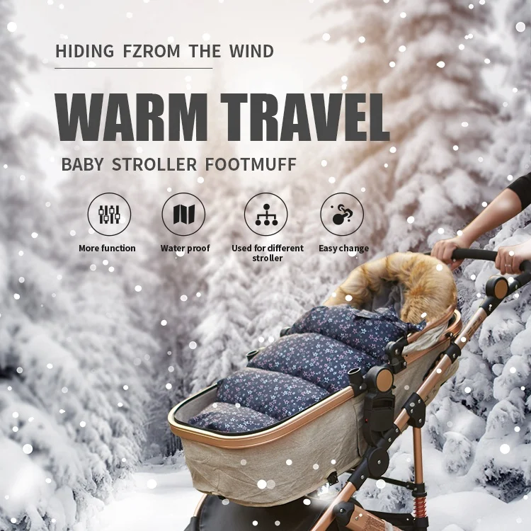Оптовая продажа детский универсальный водонепроницаемый Зимний футляр для детской коляски
