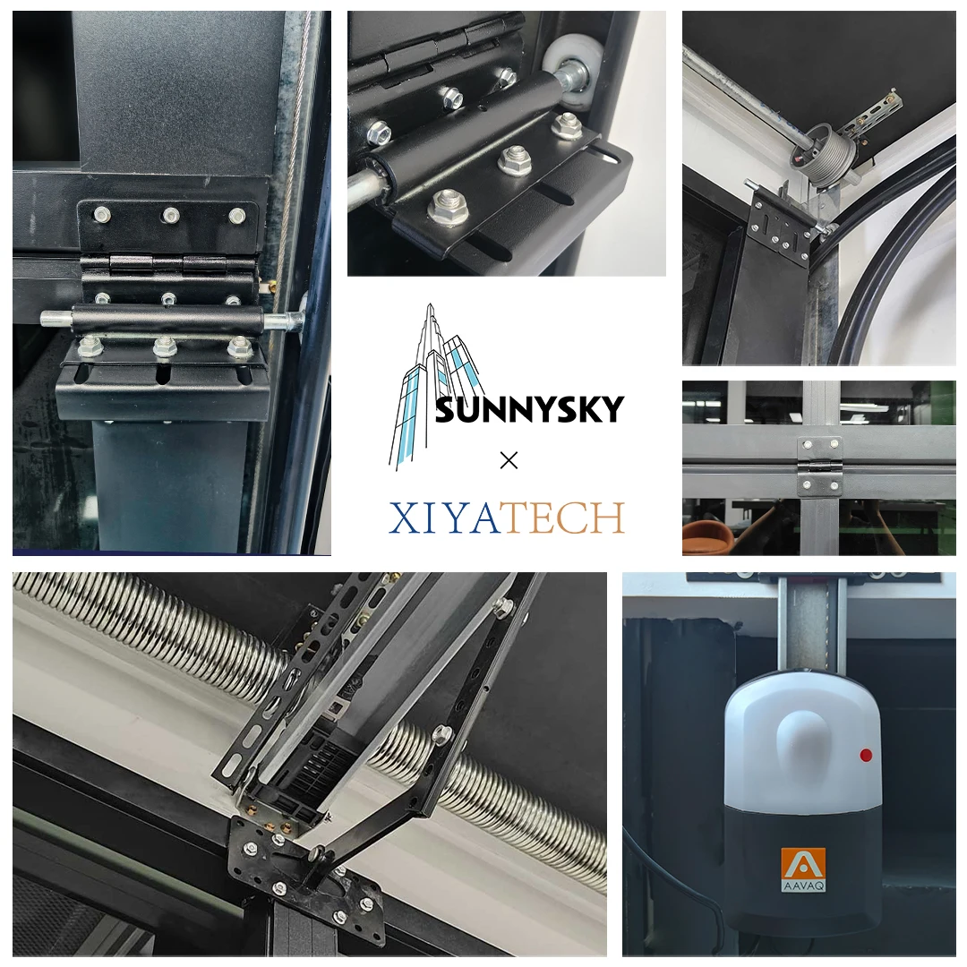 Aluminium  Automatic windows and Doors Garage Door Panels for Dubai