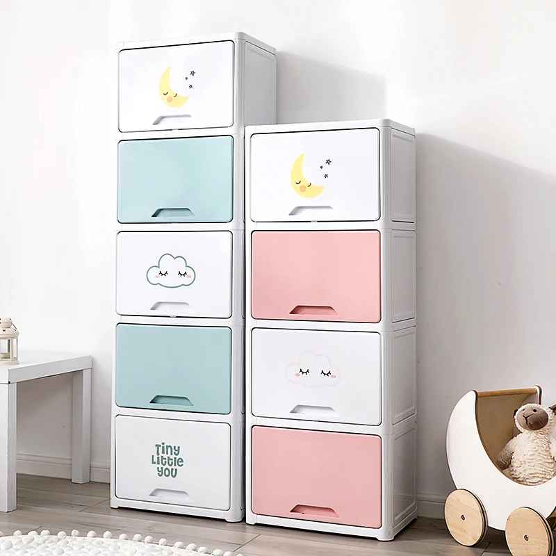 Kunststoff Baby Organizer Aufbewahrung kleidung Schrank Schrank  Schlafzimmer Schublade