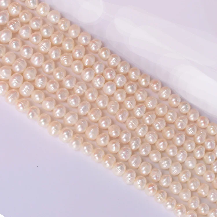 5mm-9mm White Rice Shaped Freshwater Pearl Natural Pearl Loose Beads Jewelry Accessories Baroque pearl jewelry beads.jpg