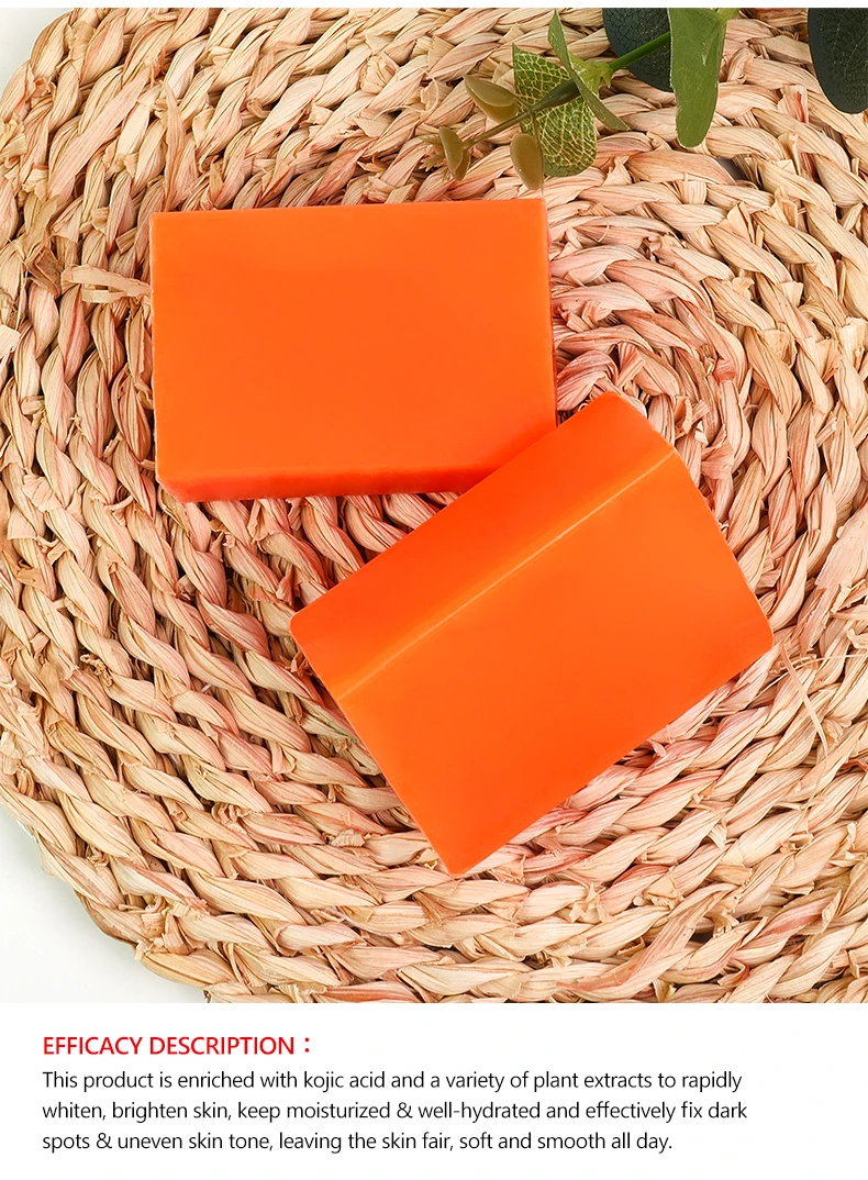 Guanjing Kojic Acid Soap Vitamin C Extract Deep Cleansing Even Skin Tone Brightening Skin Moisturizing Bathing Soap