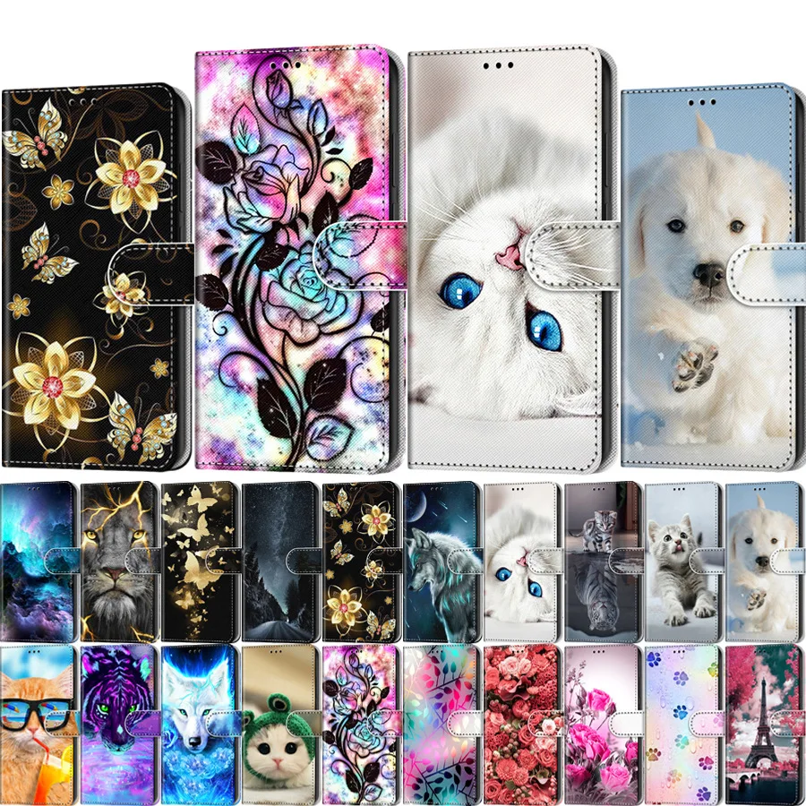 Customized stylish pattern shockproof flip leather card slot wallet phone case for infinix note 12 30 40 10pro hot