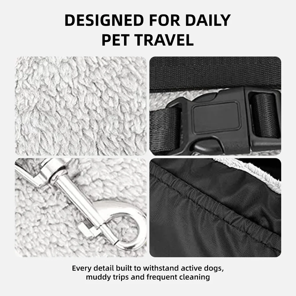 Wholesale Waterproof Scratchproof Durable Oxford Dog Hammock with Big - product detail 5