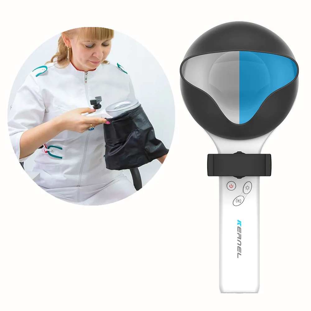 DermLiTe UV Light LED Wood Lamp Facial Skin Analysis Vitiligo Diagnosis Wood's Lamp Examination Kernel KN-9000B for Medical USE