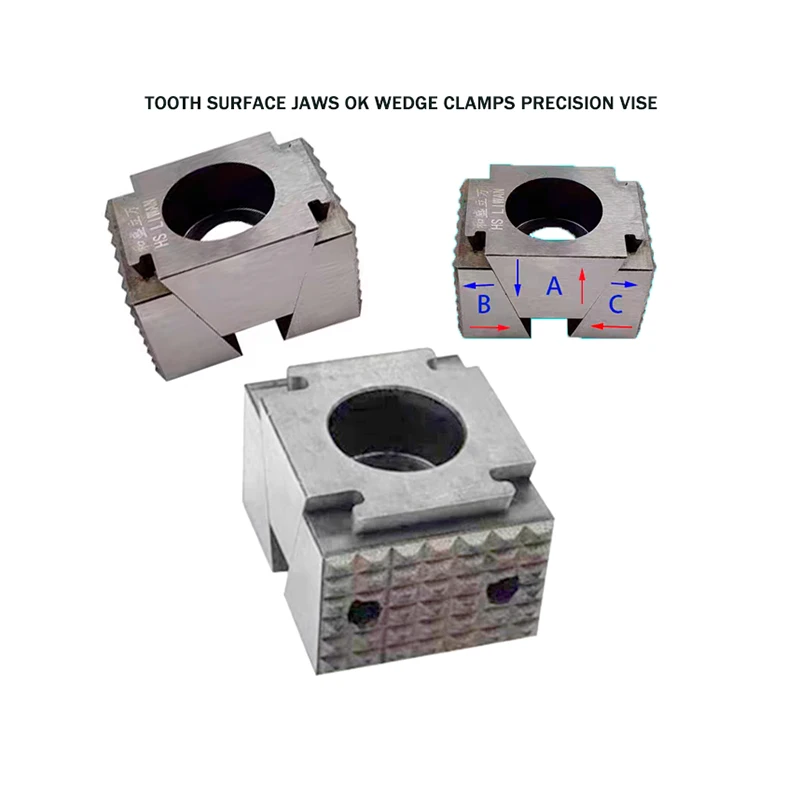 M6 M8 M10 M12 Smooth Jaws Precision Modular Vise Wedge Clamping element Vise MINI OK Vise Wedge Clamps Precision Modular Single