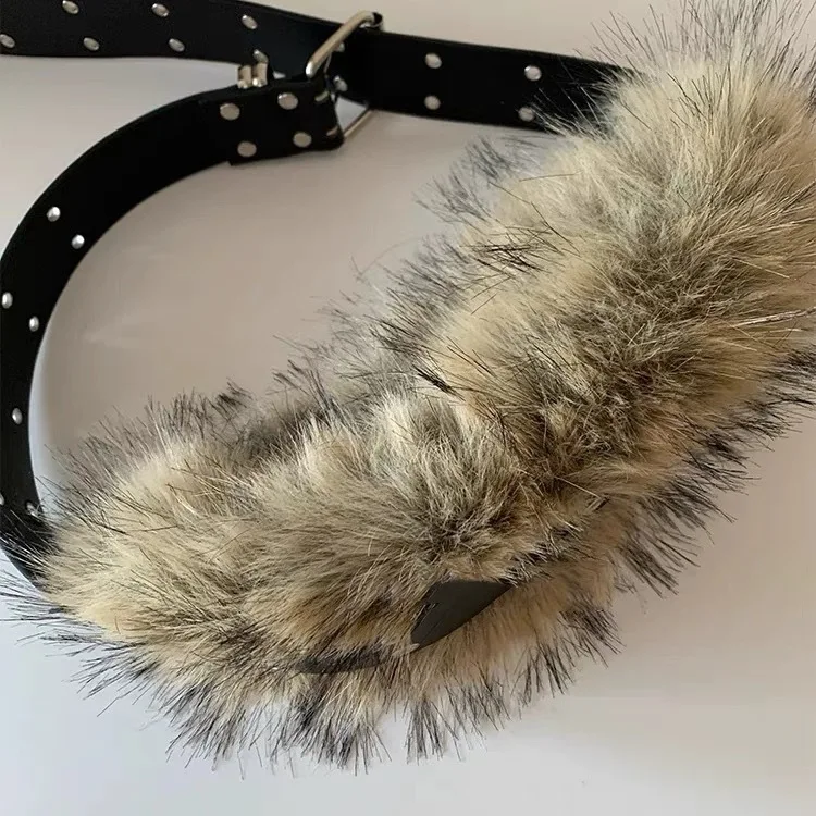 Medieval Wide Fur Waist Medieval Viking Retro Vintage  display picture 1