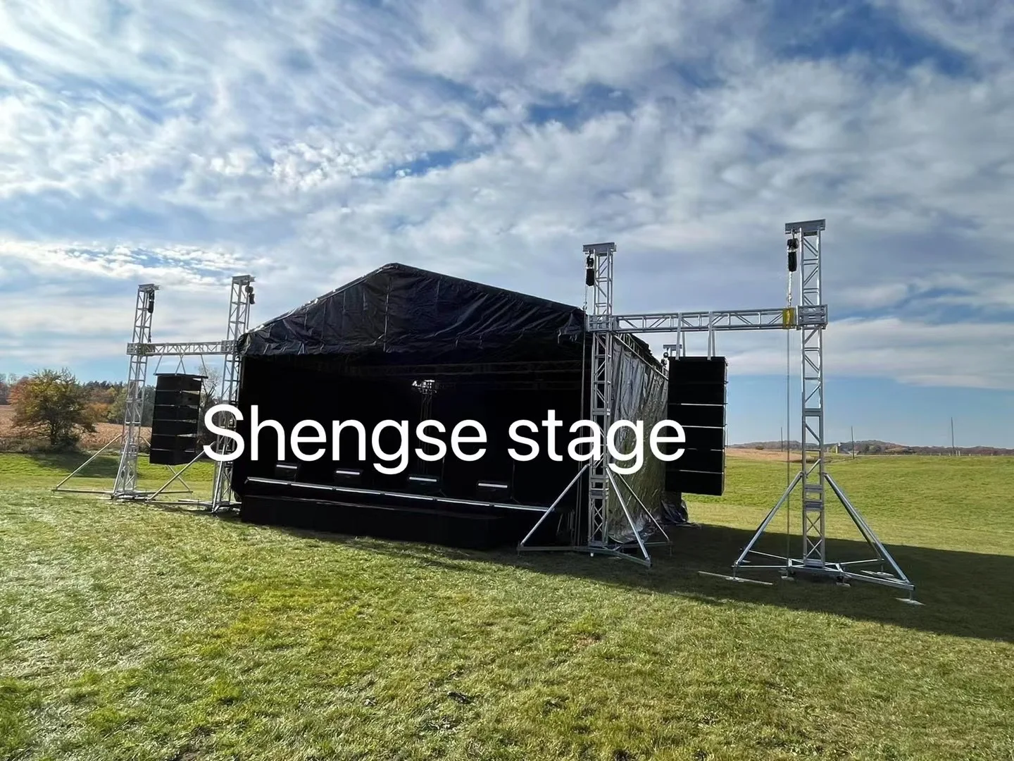 product high quality lift truss durable outdoor event stage truss concert lighting speaker suspension audio hanging lifting system-2