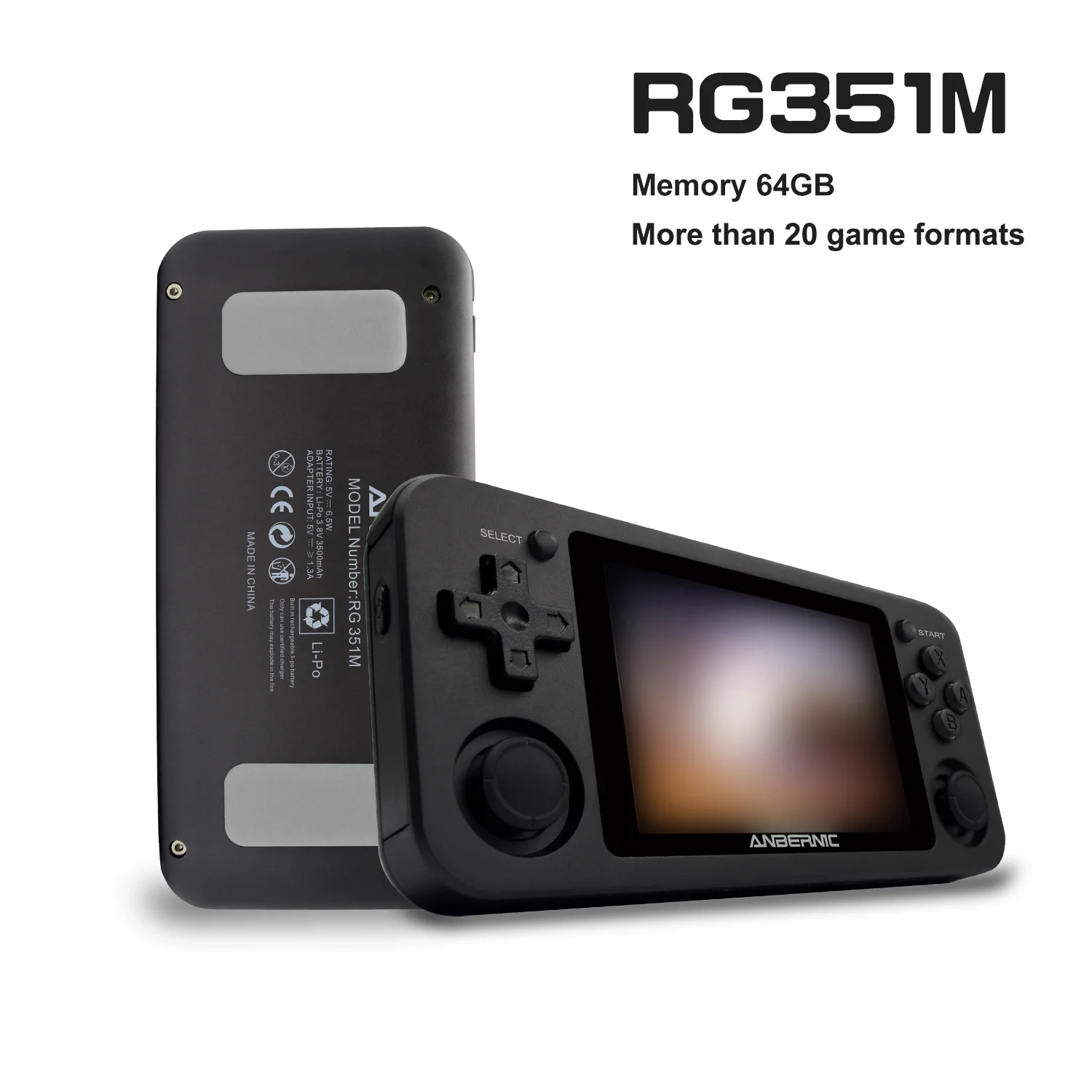 ANBERNIC RG351M sold Retro Game Console,WiFi Built-in Online Sparring, Handheld Game