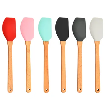 Forc Silicone Spatula Set Of 8 Include 4 Mini Spatulas, Heat