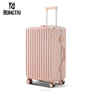 OEM/ODM High Quality Durable Aluminum Portable 18/20/22/24/26/28 Inch Large Cabin Luggage Suitcase Cartoon for Business Travel