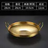 28cm deep double-handled longevity pot (gold)