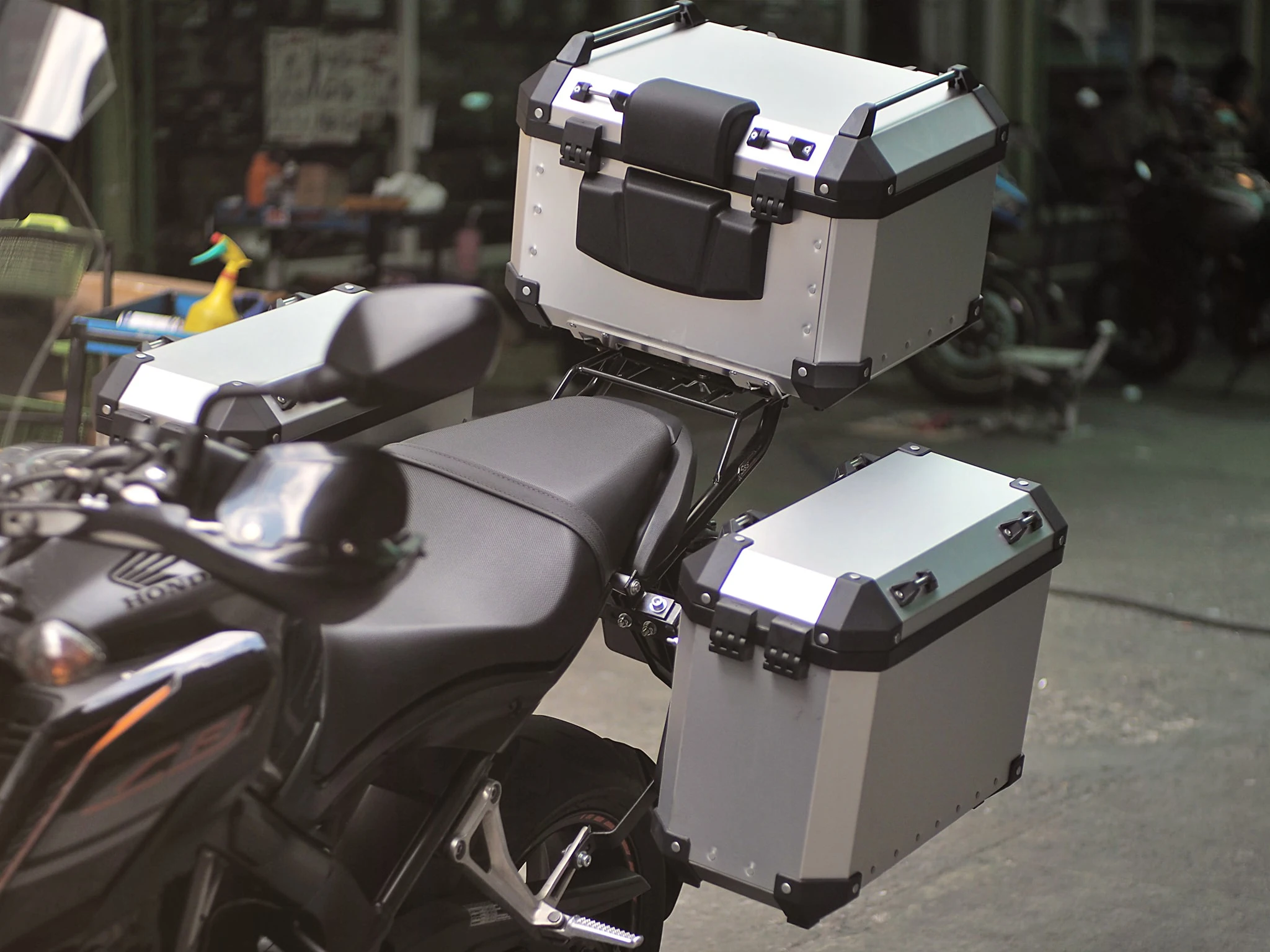 Side Box And Tail Box With Racks High Quality Aluminum Alloy Motorcycle ...