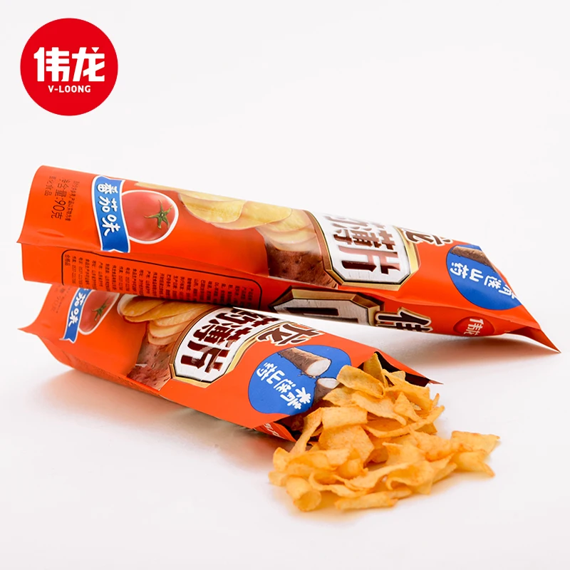 Weilong Yam Flavor Tomato Flavor 90g 40 Bags Box Popular Snack Yam Pills Food Buy Potato Chips Mountain Pills Product On Alibaba Com