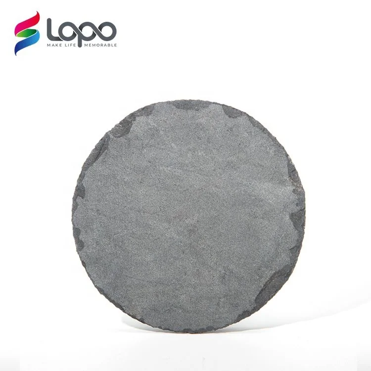 Sublimation Thermal Transfer Blank Round Slate Circular Coaster