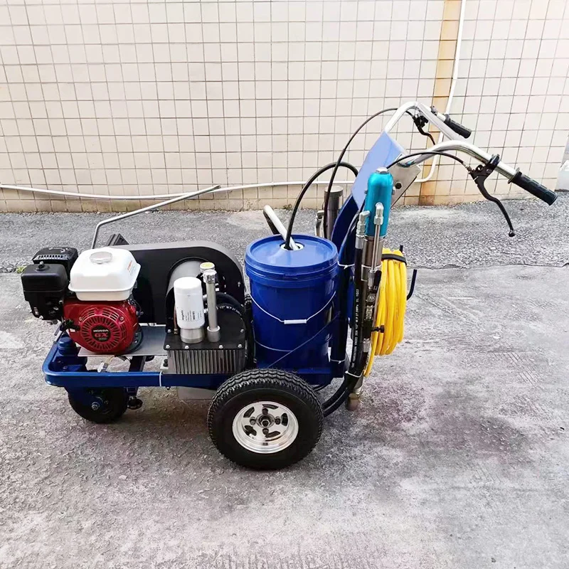 All-in-One Road Line Marking Truck Equipped with Paint Tank and Thermoplastic Melter