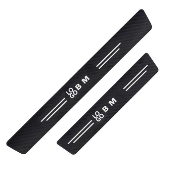 Customizable Carbon Fiber 3D Car Design PVC Sticker Logo Emblem Body Sill Trunk Accessory Door Edge Guard Protector for Rear