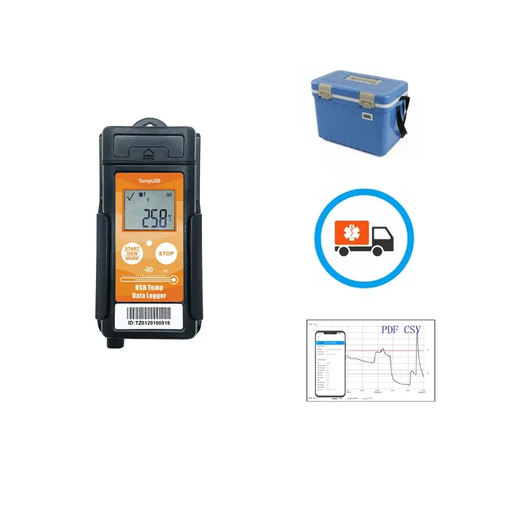 Dry Ice Temperature Data Logger for Vaccine