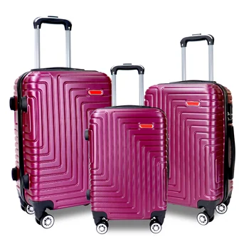 Customized logo 3pcs Hard Shell abs luxury suitcase set hot sale Travel Trolley Bags for women and man
