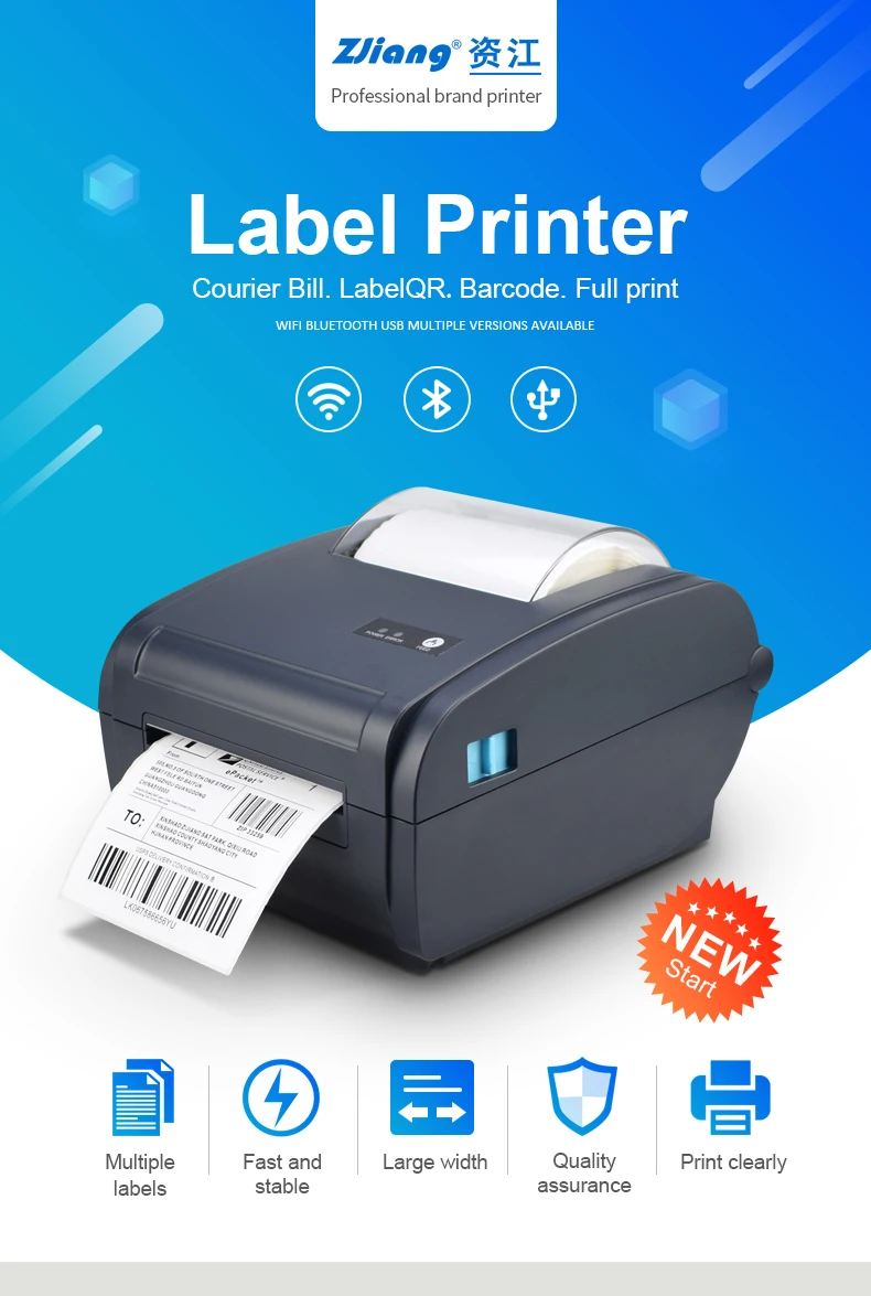 Label Thermal Printer For Express Carton Mark Label And Full Print Of
