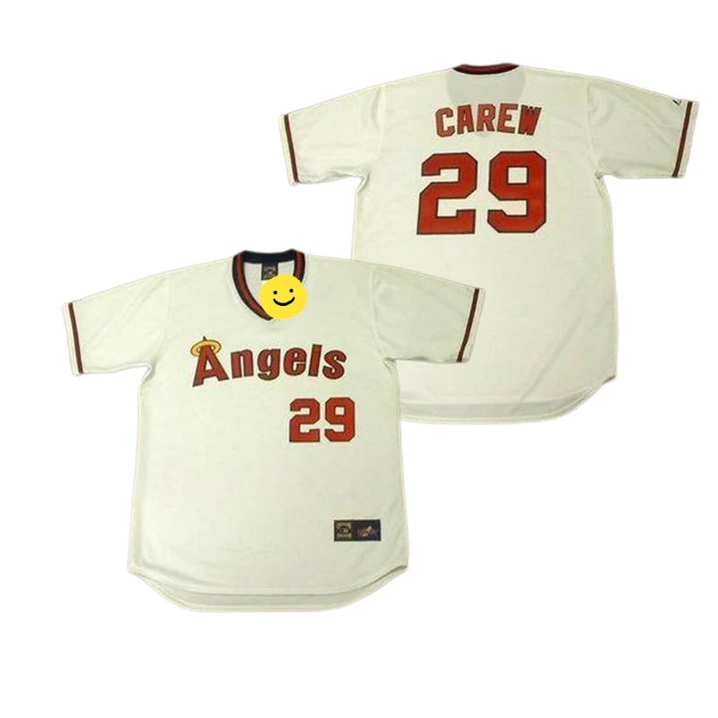 Wholesale Men's California 24 Chili Davis 25 Don Baylor Jim Edmonds 27  Erstad Mike Trout Throwback Baseball Jersey Stitched S-5xl From  m.