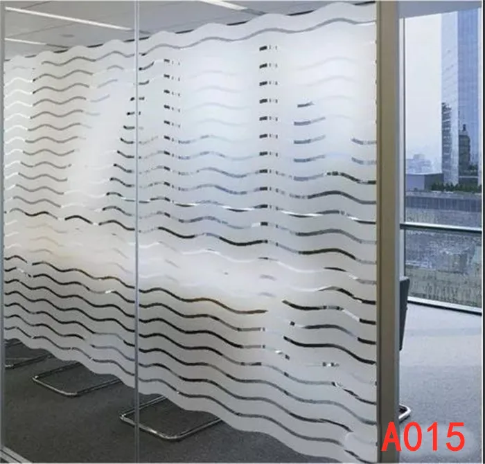 Details about   Elegant Waves Stained Frosted Static Glass Decorative Vinyl Privacy Window Film 