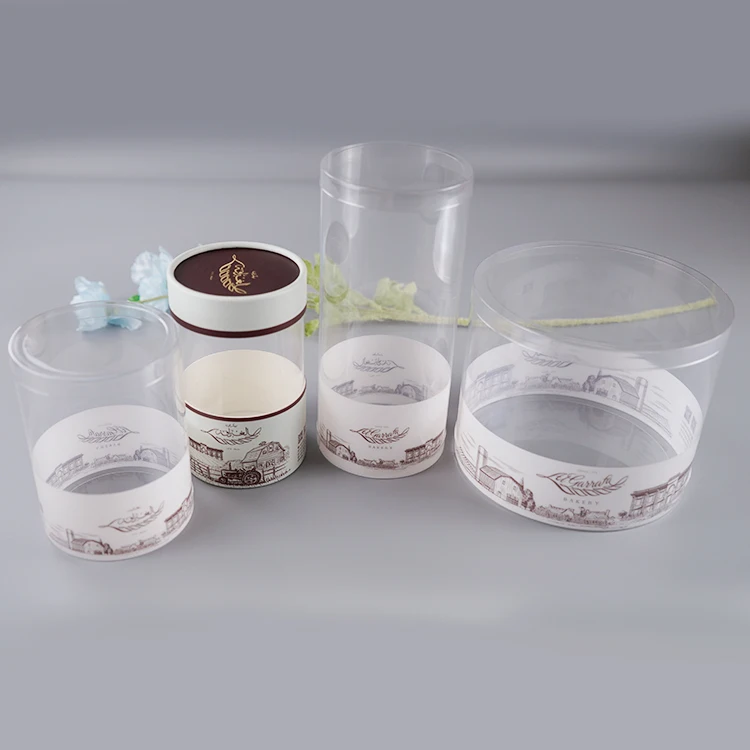 Cylinder Plastic Round Tube Box Custom Clear PET Tennis Balls Gift Cylindrical Transparent Packaging