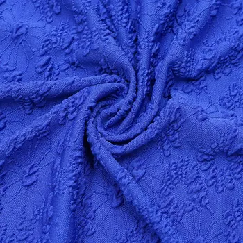 designer material textile fabrics polyester spandex jacquard crinkle seersucker knitted textured fabric for clothing