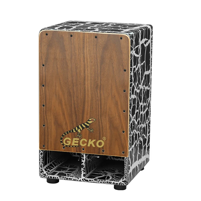 Gecko Musical Instrument Percussion Instrument Handmade Cajon Drum Style Wooden New