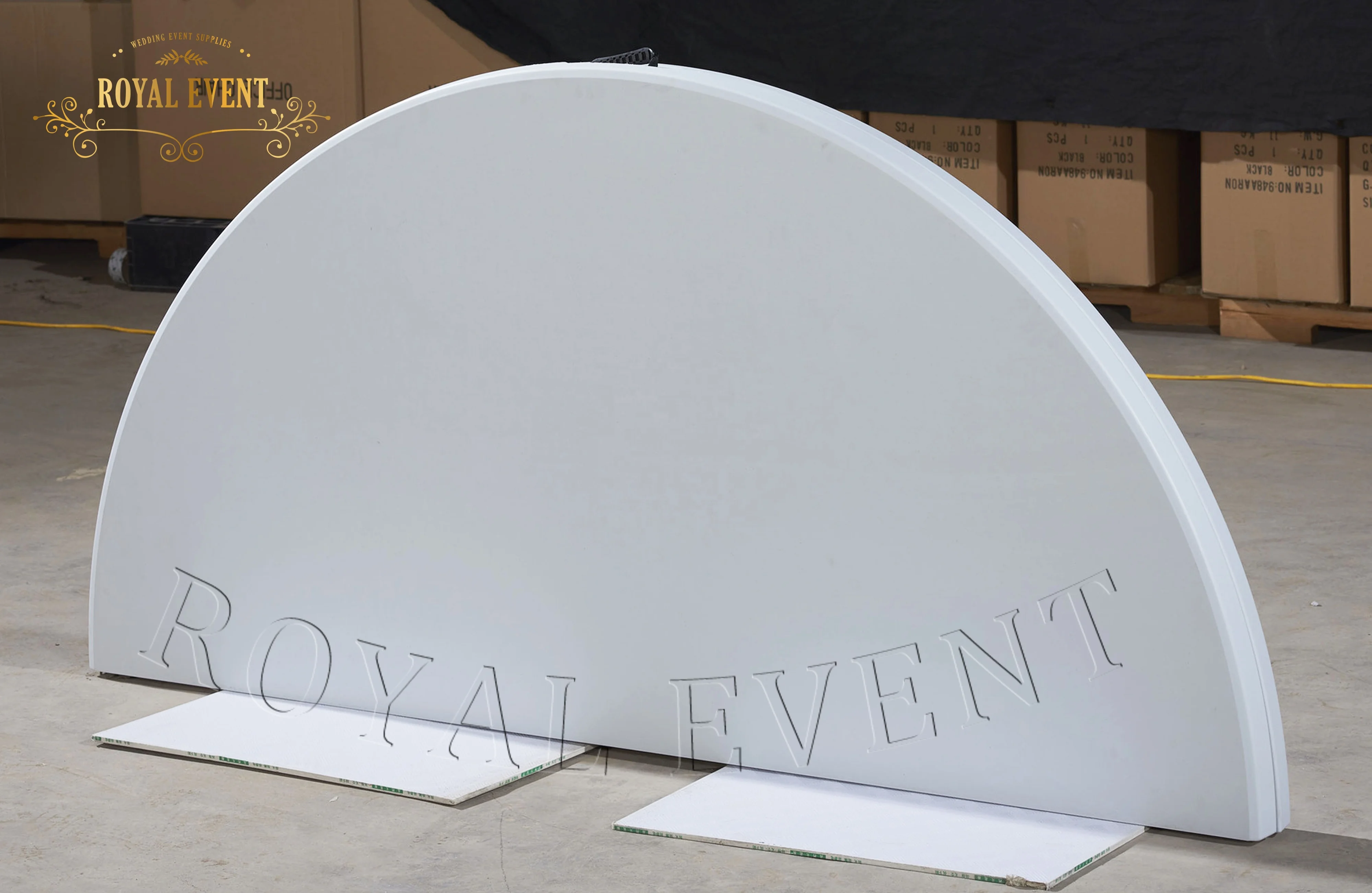 Latest Design Party White Dining Plastic Round Folding Tables for Outdoor Banquet