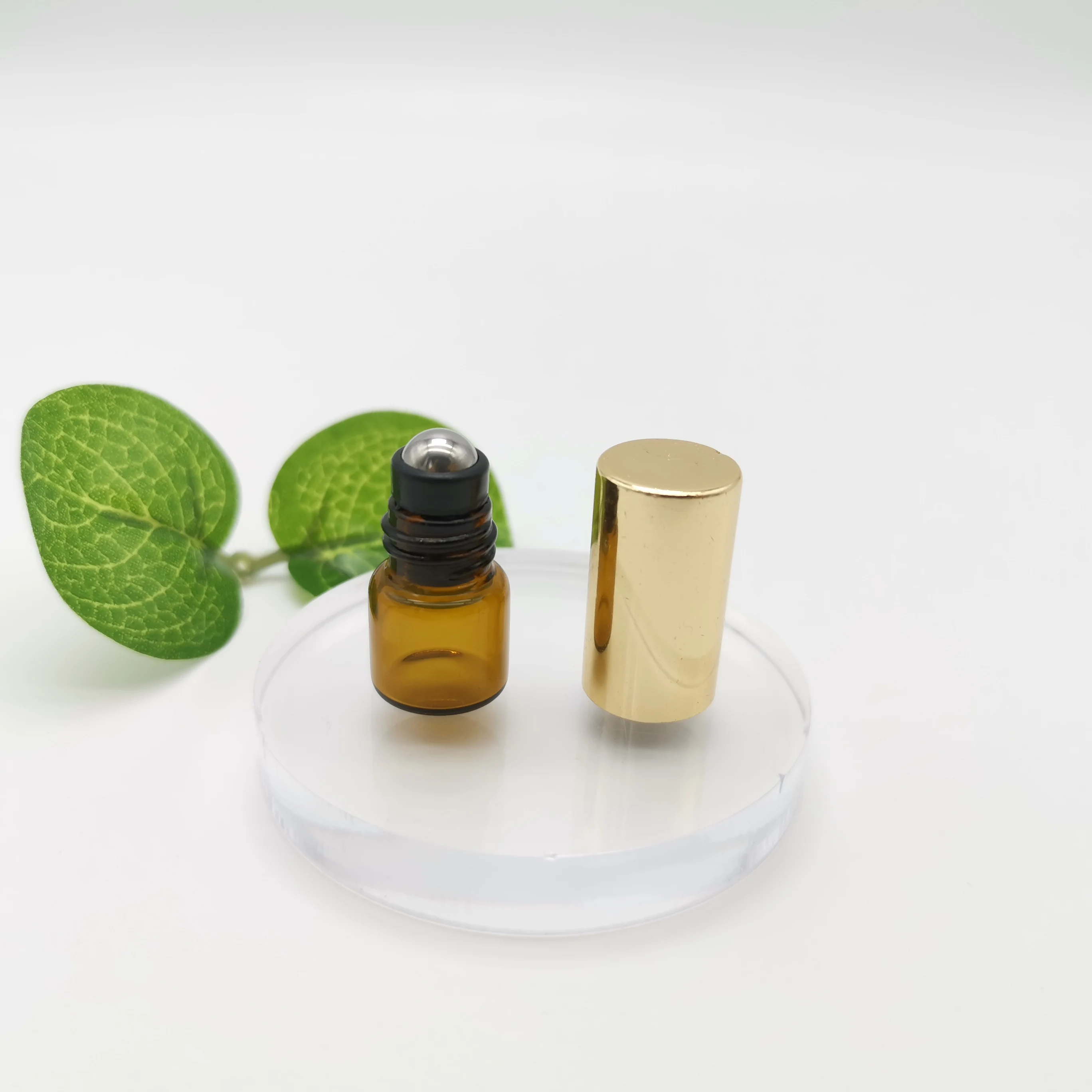 Refillable Clear 5ml 10ml Amber Glass Vials With Roller Ball