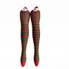 Red-green striped Santa Claus
