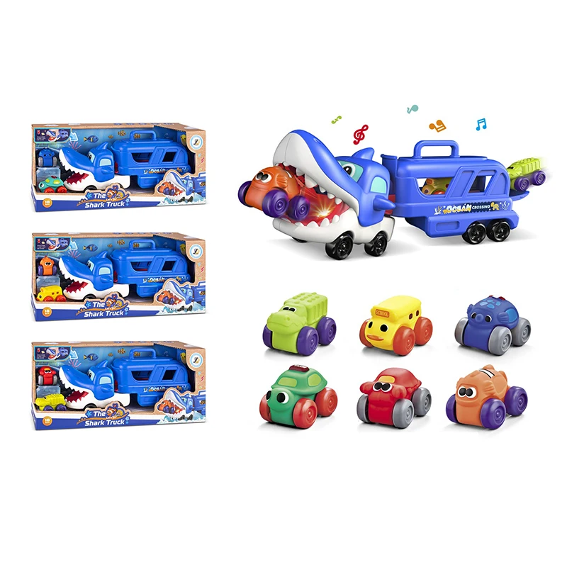 KSF Chenghai Take Apart Deformation Friction Dinosaur Car with Lights & Music ABS Plastic Unisex Toy Friction Car Toys