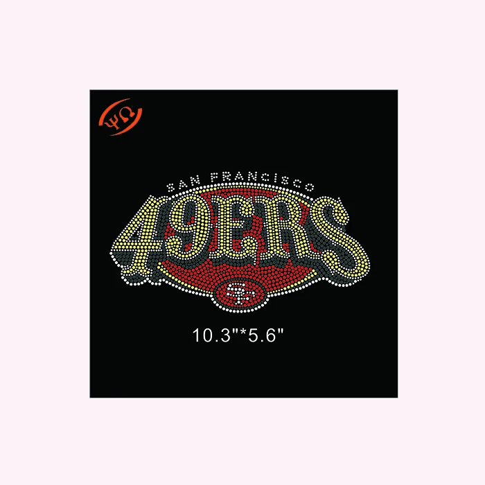 San Francisco 49ers SF Rhinestone SVG