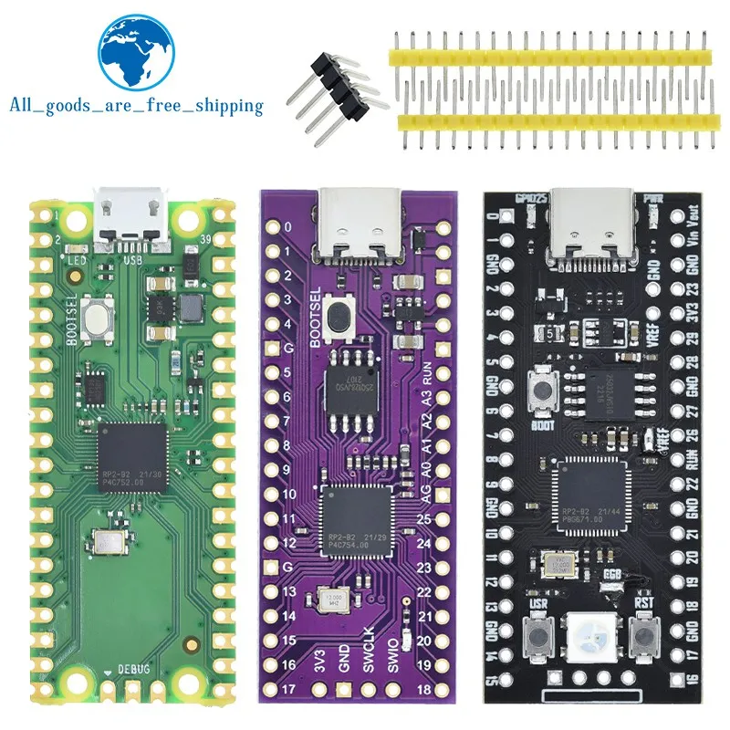 TZT For Raspberry Pi Pico Board RP2040 Dual-Core 264KB ARM Low-Power Microcomputers High-Performance Cortex-M0+ Processor