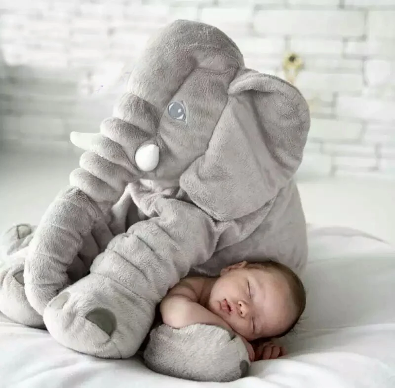 plush elephant pillow toy