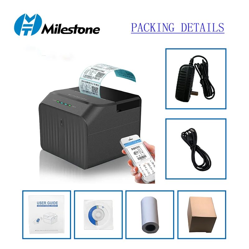 MHT-P58C/P58D Mini Thermal Receipt Printers - USB & Bluetooth