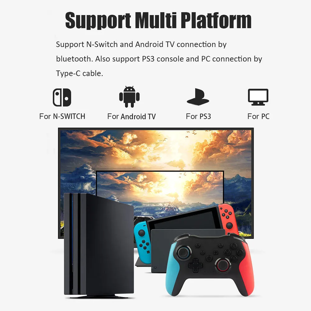 Gaming Joystick Gamepad - Versatile Controller for Switch