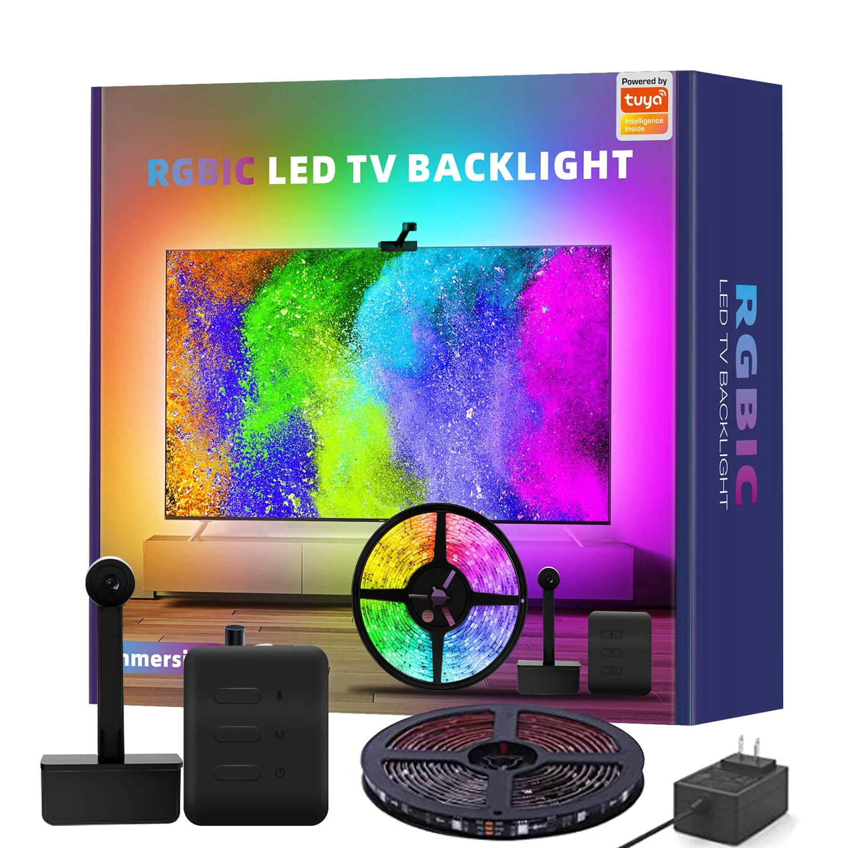 Immersion Tv Led Backlights with Camera Work with Alexa google Assistant
