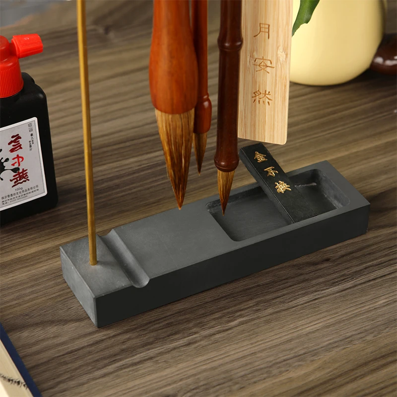 Латунный держатель для кистей каллиграфии с 8 иглами и чернилами