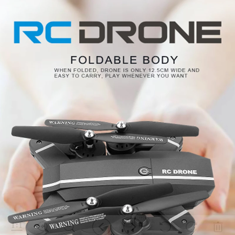 Mini Foldable Drone 8807W with 480P Real Time Transmission