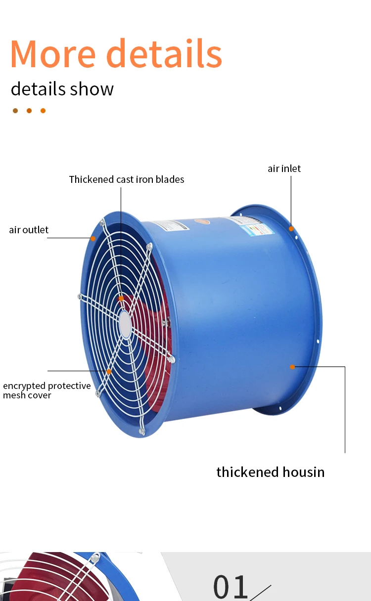 Axial Flow Fan, Stainless, Steel304 - detail 4