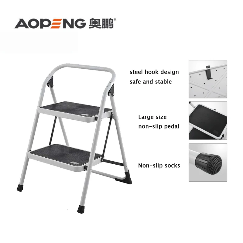2step White Luxury Family Folding Iron Ladder Buy Two Step Ladder