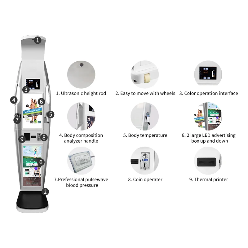 product in sonka body 770  270 570 device 3d body scan best home body composition analyzer scale-72