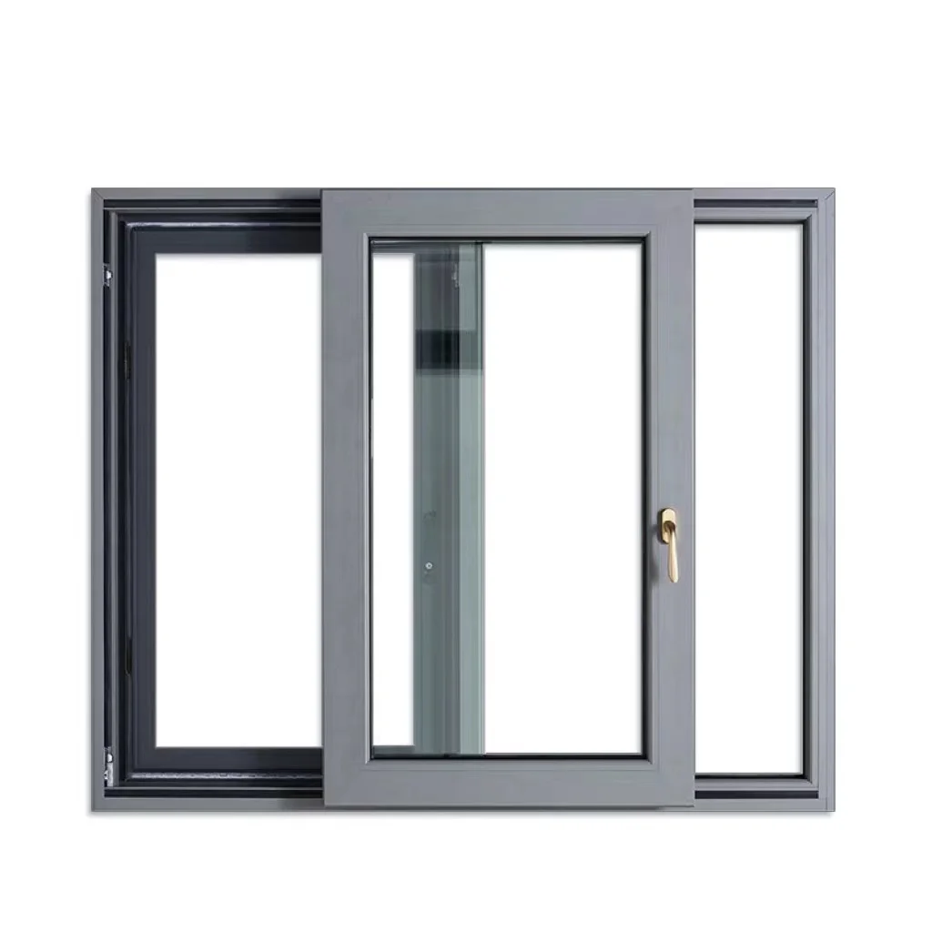 High Quality Energy Efficient Aluminum Windows Frame 2 Tracks Sliding ...