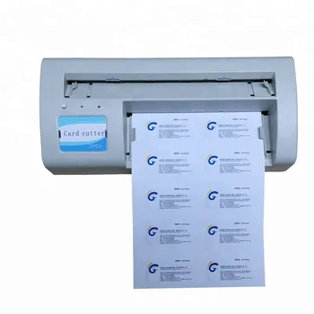 WD-300B) Desktop Electric Business Card Cutter 90*54mm Size Paper Card Cutting Machine