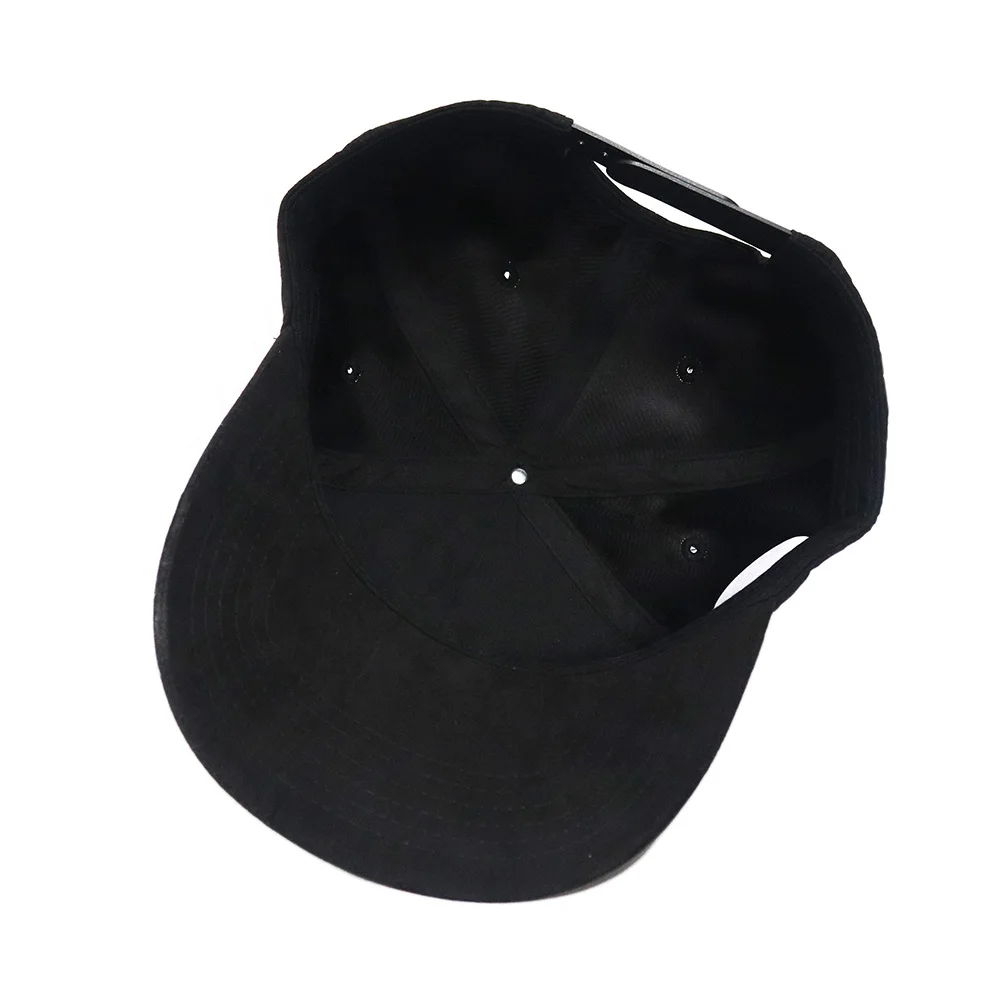 Low Minimum Order Custom Brand High Quality Customized Black Suede