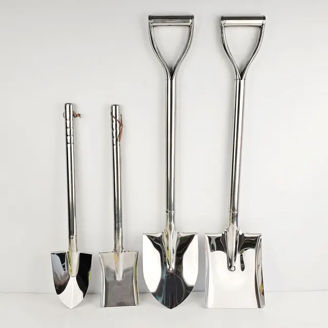 60cm/80cm Stainless Steel Shovel Set for Household Garden Tool Kit Hand Tools for Garden Plant Care