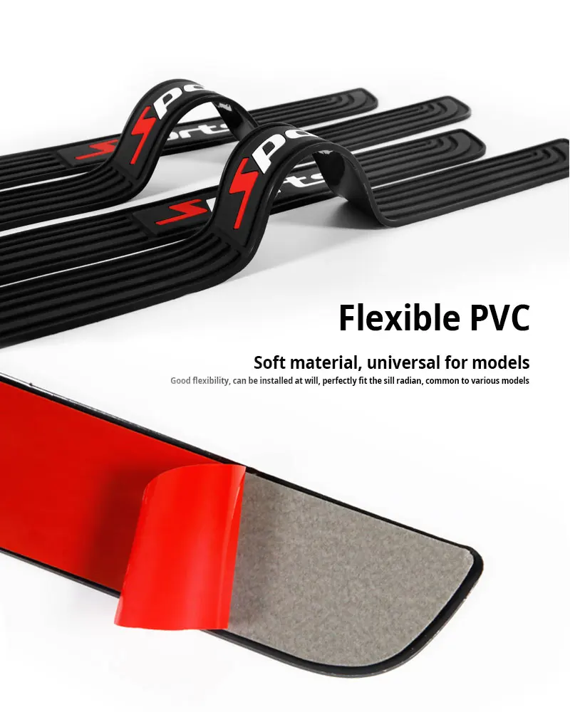 Bumper Protector Universal Rubber Antiscratch Trunk Sill Protector