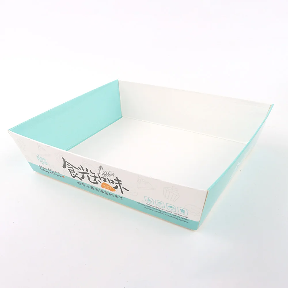 Customizable Waterproof Cardboard Tray Picnic Tray Box for Bakery Dessert Grazing Sushi Catering and Takeaway Packaging