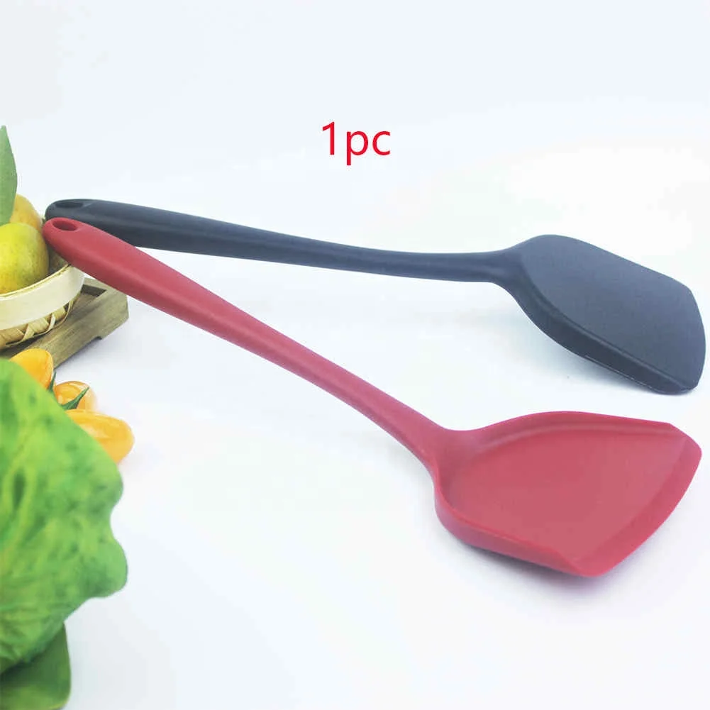 1pc Heat-Resistant Silicone Spatula Kitchen Utensil Cooking Non-Stick  Silicone Shovel For Home Use